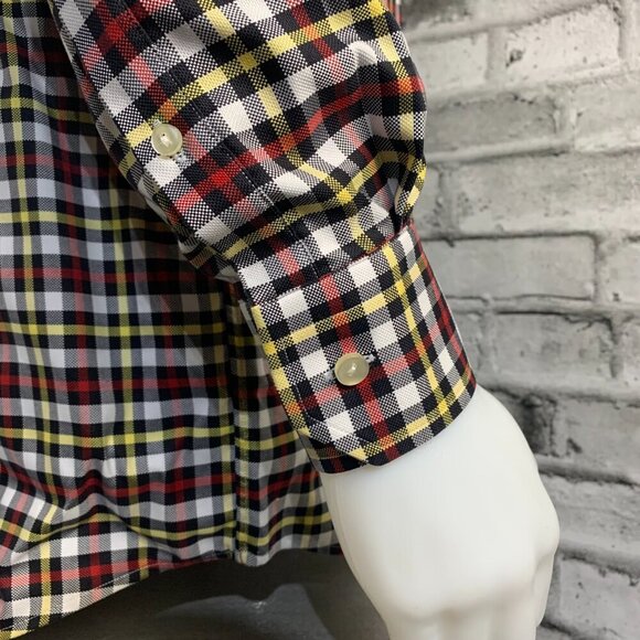 Eton Contemporary Plaid Checked Print Dress Shirt - Picture 4 of 12